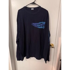 Crazy Shirts Hawaii Original Mens XXL Navy Long Sleeve Tribal Graphic T-Shirt